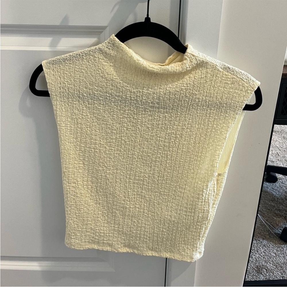 Yellow Bubble Knit Paloma Top Abercrombie & Fitch